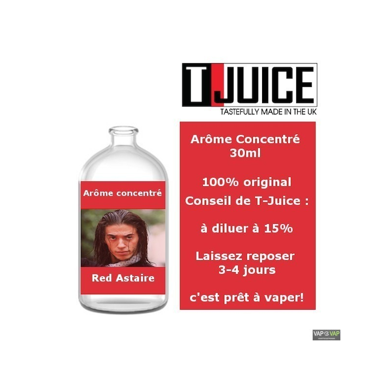 elfbar nachfüll pod läuft aus Concentré d'arômes-RED ASTAIRE- (30 ml)-T-Juice-liquide DIY-VAP & VAP